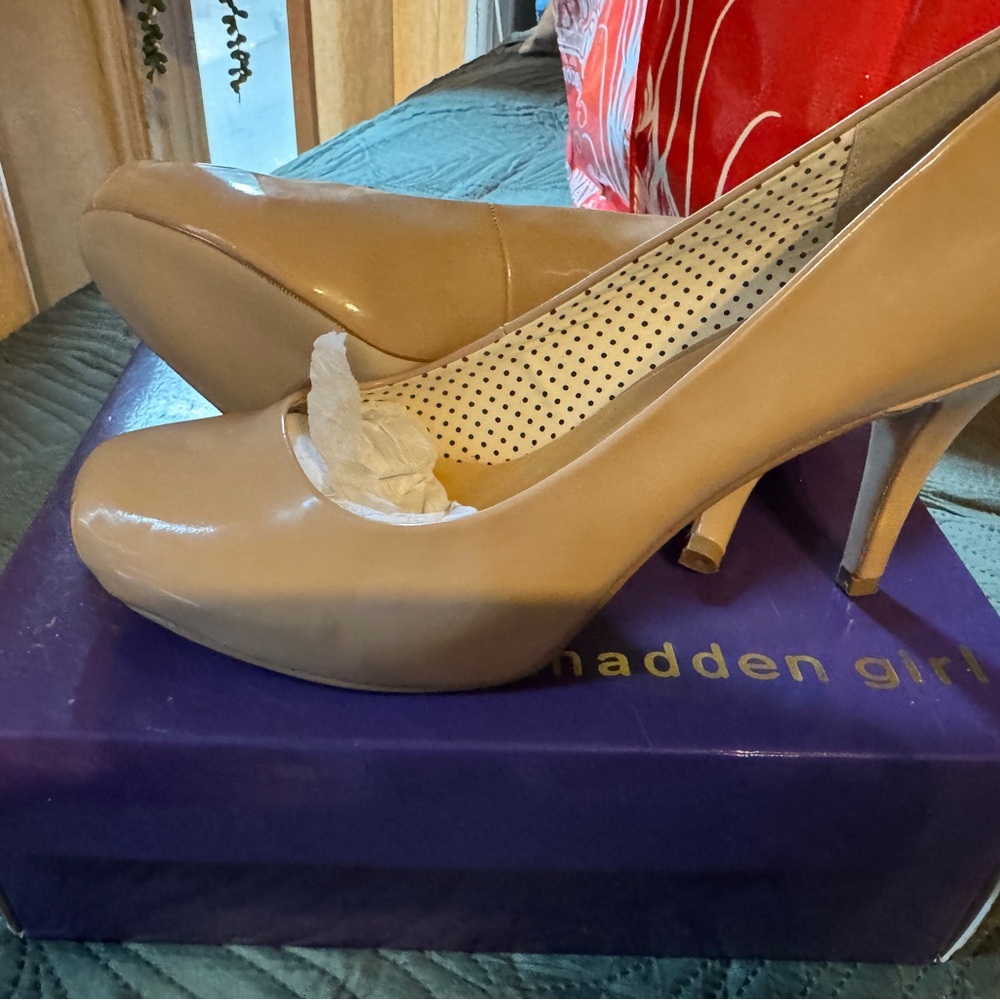 Madden Girl Beige Heels